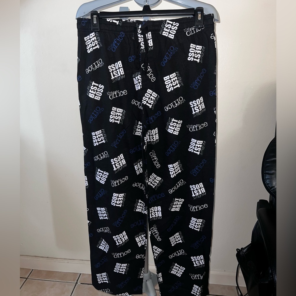 The Office TV Show: Black & White Sleep Pants